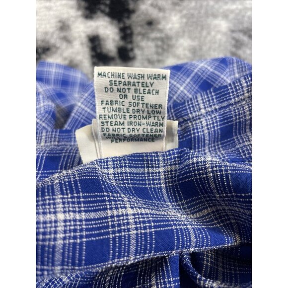 LL Bean Shirt Mens Size Extra Large Blue Front Pockets Button Up Collared Casual - Picture 10 of 12